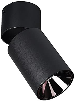 Foco de Techo LED para Interiores de 10 W, lámpara de Acento con Montaje en Superficie, lámpara de Techo Ajustable, focos direccionales para Sala de Estar, Pasillo, iluminación de galerías.