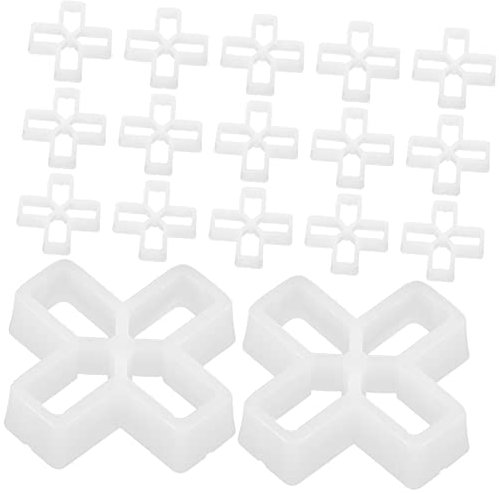 SHINEOFI 100pcs Tile Leveling System Durable Tile Spacers for Accurate Grout Spacing Cross Shape Design for Wall and Floor Installation
