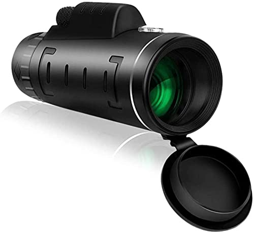 Ultra HD, professionelles 40X60 Hochleistungsmonokular mit Kompass, Smartphone-Adapter und Stativ für Vogelbeobachtung und Camping