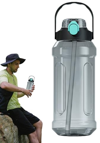 Borraccia sportiva | Bicchiere a tenuta stagna – Grande capacità doppio beccuccio bottiglia d'acqua con per campeggio, sport, viaggi, palestra, escursionismo, scuola