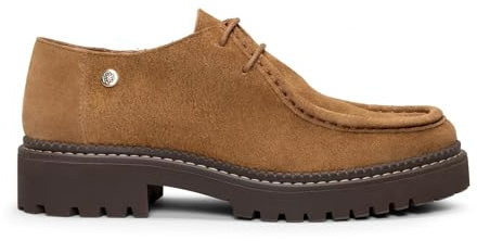 Zapatos con Cordones para Mujer Camel, EU 37