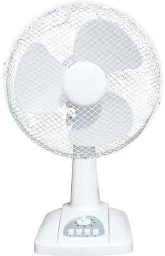 PRIMFORT MERCAFAN - Ventilatore da tavolo, 40 cm, oscillante e inclinabile, 45 W, 3 velocità, 44 × 17,5 × 44 cm