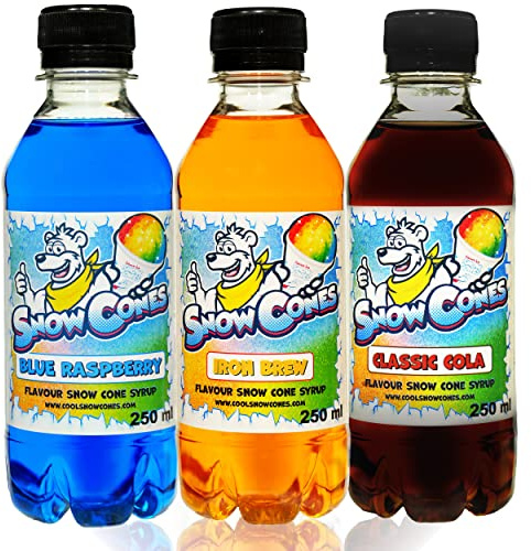 Slush | Snow Cone Syrup | Compatible with ALL Slush Puppy Machines | 3 x 250ml Packs (Unicorn)