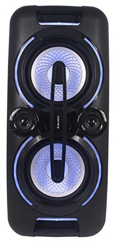 Majestic DJB 283 BT USB AX – Trolley Bluetooth DJ Party Speaker 150W, luci LED, ingressi USB/AUX, 2 ingressi microfono, Batteria ricaricabile
