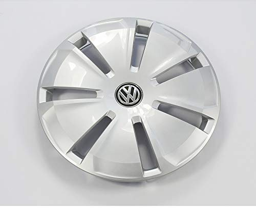 Volkswagen 7LA6011471ZX Radzierblende (1 Stück) Radblende Radkappe Radvollblende, feinsilber