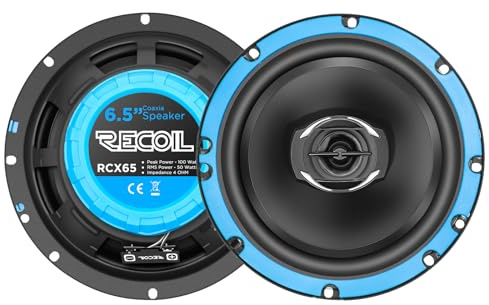 RECOIL RCX65 Echo Series 6.5-Inch（166cm） 2-Way Car Audio Coaxial Speaker System