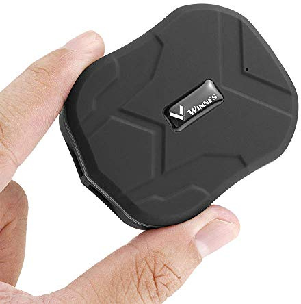 Mini rastreador GPS impermeable Mini TK905 – Seguimiento en tiempo real antipérdida para vehículos/coches/niños con aplicación gratuita y alarma geo-fence – Tracker portátil GPS/GPRS/GSM