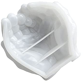 Niaciswe Stampo in Silicone 3D per Resina Epossidica - Portacandele e Gioielli con Mano Presa, 1 Pezzo