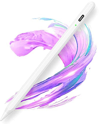 AMZCASE Stylus Pen for iPad 2018-2023,Stylus Pencil Compatible with Apple iPad 10/9/8/7/6th,Mini 6/5th,Air 4/3th,Pro 11''/12,9'',11-inch A16/Air 11 M3/Air 13 M3,Capacitive pen with 4 Tips(White) | Stylus Pencil Compatible with Apple iPad 10/9/8/7/6th,Pro 11''/12,9''Capacitive pen with 4 Tips 2018-2025(White)