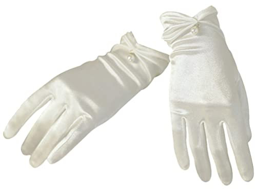 Ipetboom Brauthandschuhe Aus Satin Für Damen Abendhandschuhe Für Hochzeiten Und Partys Mittlere Zarte Verarbeitung Für Eleganz Und Anmut