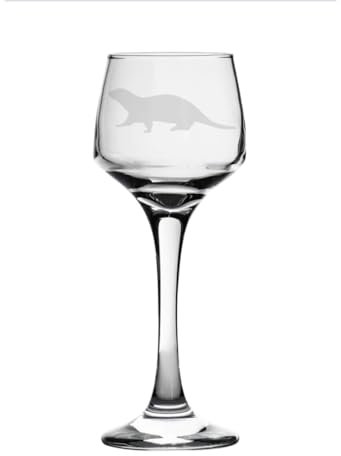 Otter Engraved Sherry Glass, Animal Gift for Women, Gift for Men