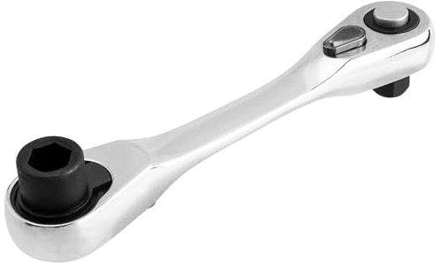 Bestgle Mini Llaves de Carraca, Llave 1/4 Carraca, Brocas de Llave de Tubo de Trinquete, 72 Dientes de Acero al Cromado Vanadium Herramientas de Reparación Del Hogar