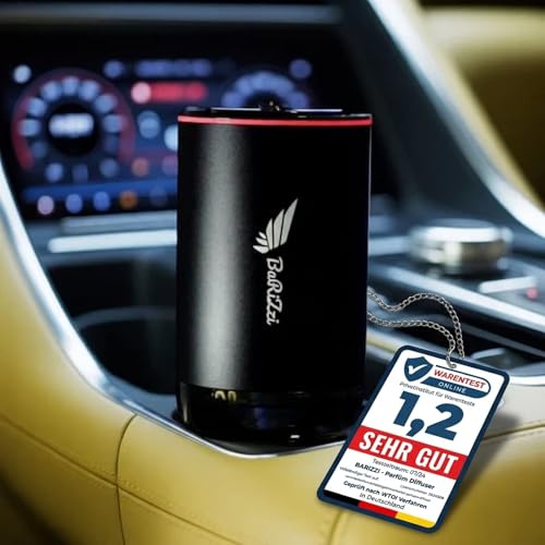BaRiZzi Diffuser, Auto Lufterfrischer, Büro Lufterfrischer, Home Lufterfrischer, Autoparfum, Autoduft, Oud Düfte, Oud Parfums (Schwarz) (Oud Cavaliere 50ml)