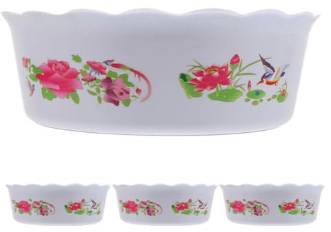 VANZACK Hydrokultur Topf 4 Stücke Kunststoff Narzisse Topf Schüssel Blumentopf Set Live Home Decor