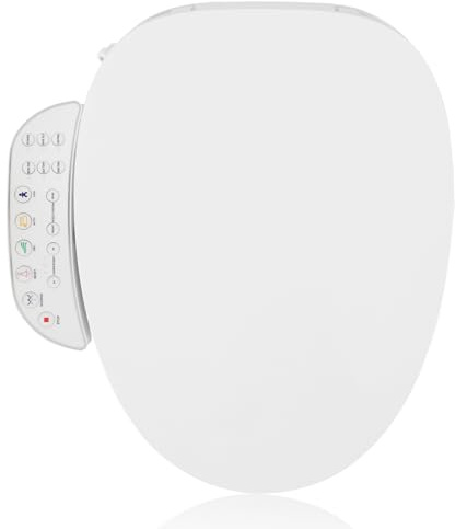 YOURLITE Intelligenter Smart Toilettensitz WCBidet mit Düse,Absenkautomatik | Japanische Toilette Sitz,Beheizter Toilettensitz,Dusch WC Beheizbare Klobrille mit Warmwasser,Trockner,Nachtlicht