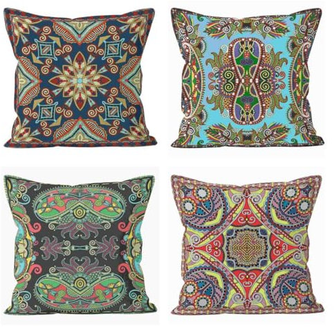Nimvoya Lin Tapis de Souris Humour Tapis Souris Gaming Personnalisable 45x45cm, Motif Rétro Géométrique Tapis de Souris Grand Tapis Souris Personnalisable Photo 4Pcs