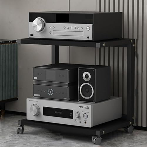 HYDTGZ Soporte para Reproductor de Discos de Audio Vídeo, Estante para Consola de Videojuegos DVD, para el Hogar, la Oficina el Cine,A,50x40x55cm