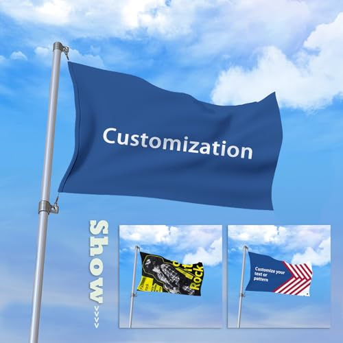 Fahne Selbst Gestalten Personalisiert Beidseitiger Druck Eigenes Foto Personalisierte Wanddekoration Garten-Yard-Schild Camping Flagge Individuelle Dekorations fahnen (90 * 150cm)