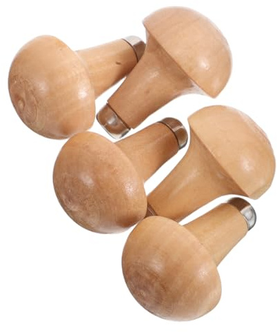 DOITOOL 5pezzi Manici in Legno Per Utensili Set Per Bulino Impugnature Ergonomiche in Legno Per Lavorazione Del Intaglio e Limatura Sostituzione Affidabile Del Manico Per Utensile Da Tagli
