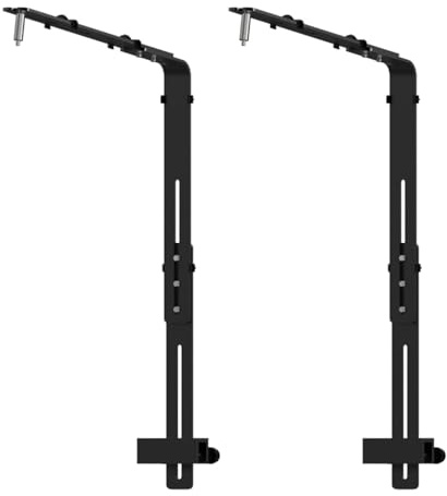2 supporti robusti per luci per acquario, staffe in alluminio regolabili in altezza per apparecchi a LED per pesci e staffa per lampada per acquari stabili