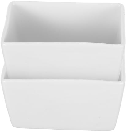 STOBAZA 2piezas Azucarero De Cerámica Para Sobres De Azúcar Organizador De Sobres De Azúcar Para Mesa Azucarero De Porcelana Platos Para Salsas Para Cocina