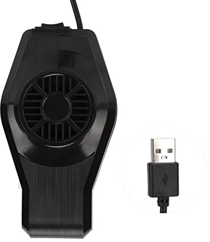 Blaihild Aquarium Cooler Fan, Wall Mounted USB Fish Tank Cooling Fan with 45 Degree Angle Air Outlet for Aquarium Under 30cm