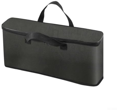 MeevrgR Reseväska för Bella 2 Slice smal brödrost – ultratunt skyddsfodral med vattentät nylon exteriör och värmeskydd för bakluckefester – svart 39 cm längd