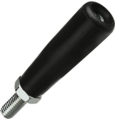 MroMax Poignées tournantes M8 x 15 mm - Poignée filetée en plastique et métal - Pour machine à bois, fraiseuse, machine de tour, pièces de rechange de machines