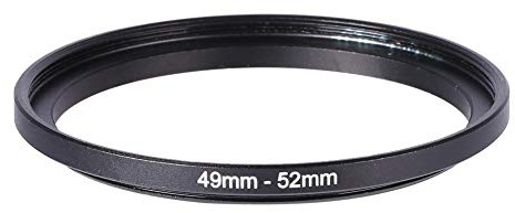 Yunir Step-up-Filterringe, 49mm-52mm 49mm bis 52mm Step-up-Ringe Metalllinsenadapter Filterring 49-52, für Filter, Adapter, Linsen, Linsenhauben, Linsenkappen und mehr