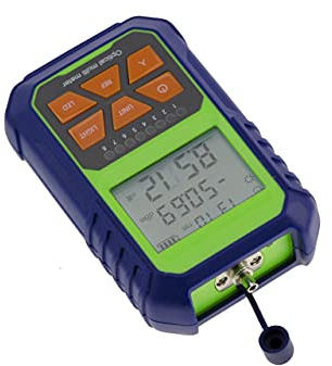 KALEA-INFORMATIQUE Testeur pour câble réseau RJ45 et Fibre Optique. Fonction Power Meter, écran LCD rétro éclairé, Batterie Rechargeable.