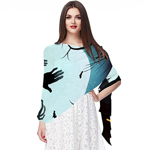 Ghost Scarf Pashmina Schals und Wraps für Frauen, Mehrfarbig 12