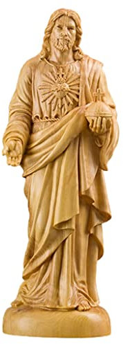 XinYuan Estatua de Buda Escultura de Jesús, Estatua de la Iglesia Cruzada, Talla de Madera de boj, decoración del hogar, Adornos artesanales tallados a Mano