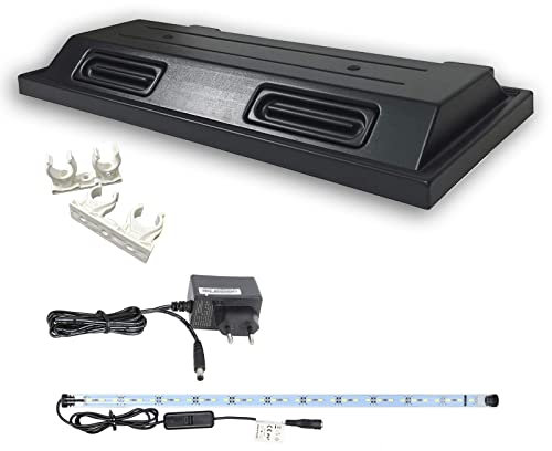 ZooPaul Aquarium Terrarium Abdeckung Verschiedene Größen Pflanzenlicht Lampe Beleuchtung Deckel LED (80x35 1x LED)