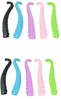ibasenice Kraken Finger Krake Tentakel Spielzeug 10 STK Puppen Marionette Spielzeuge Fingerpuppe Weiches Gummi Kind Spielzeug Für Party