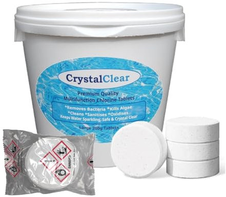 5 kg Multifunctional 200g large chlorine tablets for swimming pools