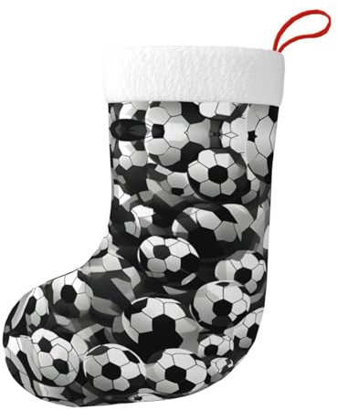 Weihnachtsstrümpfe, Kamin-Strümpfe, Partyzubehör, Weihnachtsstrumpf, Weihnachtsstrumpf, Weihnachtsdekoration, Schwarz und Weiß