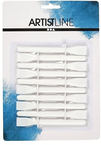 CREATIV DISCOUNT Kunststoffspachtel, Weiß, L 11,5 cm, B 15 mm, 10 STK