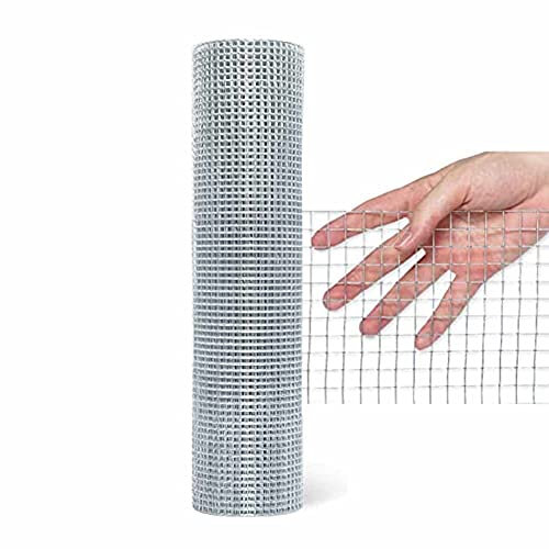 Wire Mesh Fencing,Galvanised Steel Wire Mesh Fencing Hardware Cloth Fence, for Garden Patio (Color : Silver-1mm, Size : 1x3m) (Silver 1mm)