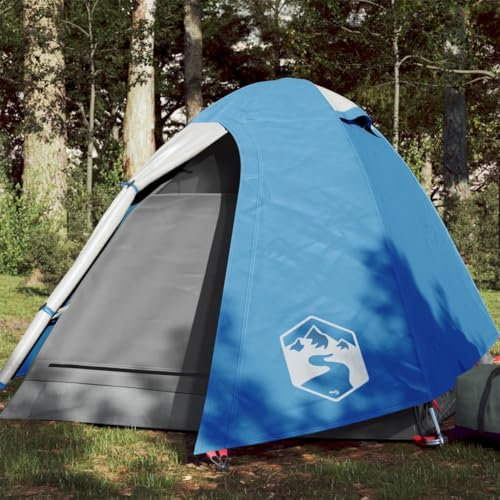 Annlera Campingzelt 2 Personen Blau Familienzelt Outwell Zelt Reisezelt Zelt für Trekking Camping Outdoor Rundum Wasserabweisendes Design 254x135x112 cm