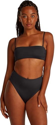 Calvin Klein Bas de Bikini Taille Haute Femme Doublé, Noir (Pvh Black), XL