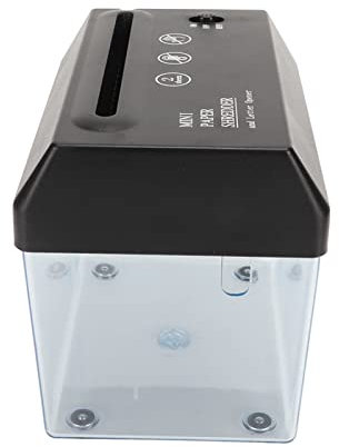 USB Paper Shredder, 123mm A6 Portable Paper Cutter with Letter Opener, Paper Shredder for Home Office