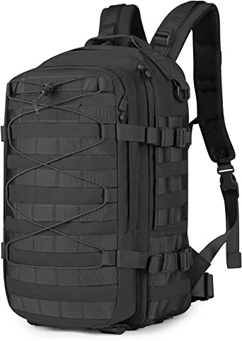 Explokit Taktisk Militärryggsäck 25L Arméryggsäck Molle Avslappnad Dagryggsäck för Skola Resor Vandring Camping Trekking