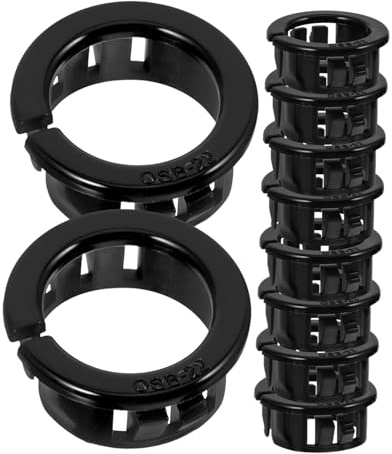 MUSISALY 50pcs Wire Grommet Grommets for Cable Round Plug Snap in Cable Protector Bushing for Electrical