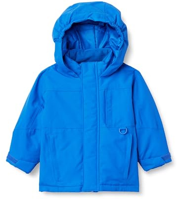Amazon Essentials Boys' Water Resistant Ski Winter Jacket, Bright Blue, 4T