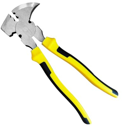 Xijobido Alicates Para Cercas Resistente - Cortadora De Alambre Para Alicates De Cerca - Extractor De Alta Resistencia Para Cortar, Agarrar, Grapas Manuales, Clavos, Cable, Alambre En Granja,