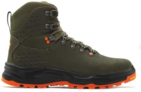 CHIRUCA BOTAS CEDRO HI VIS 01 GORE-TEX, DE HOMBRE, PARA SENDERISMO,TREKKING,MONTAÑA,CAZA,CAMINAR,ANDAR COLOR VERDE, NARANJA (Verde, 46, Sistema tallas calzado EU, Adulto, Números, mediano, 46)