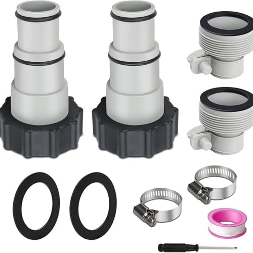 Qaonsciug Swimming Pool Pumps Hose Coupling Universals Pools Hoses Adapters For Ground Swimming 1.5inch To 1.25inch Enduring Hose Connector