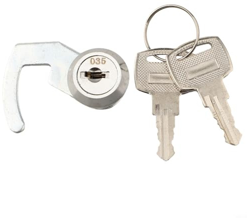 Verrou à came avec clip rapide pour tiroir-caisse, casier, armoire en métal, boîte de vol, etc. Fabriqué en alliage de zinc avec code sécurisé (A)
