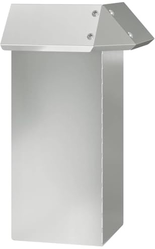 Bordure de Jardin en Acier, Bordure de Pelouse Gazon Parterre Métal Barrière Clôture de Jardin Argent 13,5 x 13,5 x 25 cm Acier galvanisé