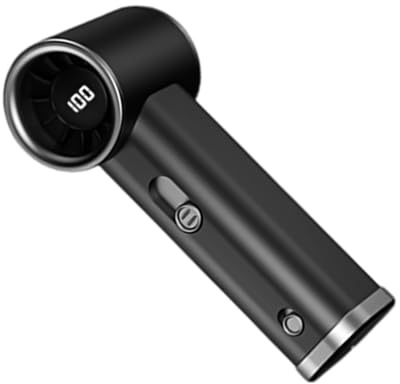 Ventilatore portatile alimentato USB silenzioso Batteria ricaricabile 3000mAh Flusso d'aria regolabile Indicatori di potenza digitali Ventilatore portatile Personali Ventilatore portatile Ventilatore